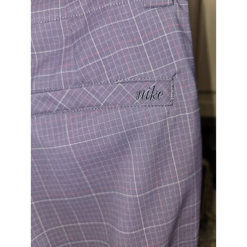 Nike Golf Women’s Size 8 Purple Plaid Bootcut Flare Pants NWOT